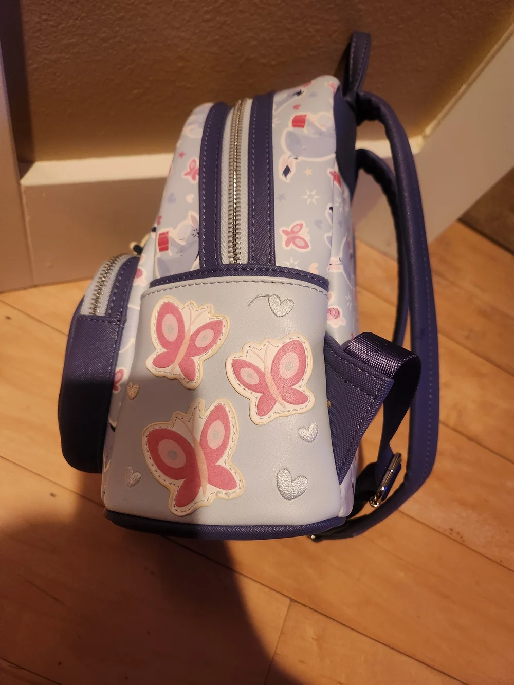 Loungefly Eeyore & Piglet Mini Backpack - Light Purple/Navy